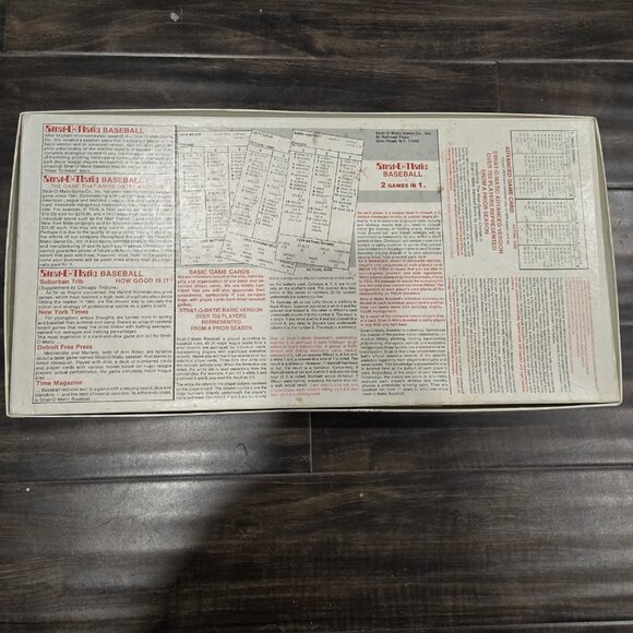 Strat-O-Matic Boardgame Baseball -1988 Season Incredible Condition - Picture 2 of 11